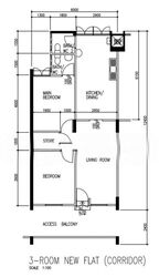 Blk 703 Hougang Avenue 2 (Hougang), HDB 3 Rooms #543810631